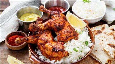 أفخاذ دجاج تكا الحارة