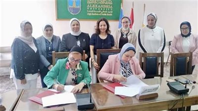 طهيو و القاضى يوقعان بروتوكول التعليم والتثقيف الصحى والعلمى بالإسكندرية 