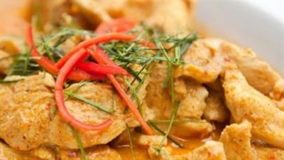 طريقة تحضير الدجاج بحليب جوز الهند 