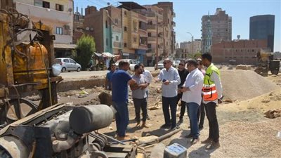 سكرتير بنى سويف يتفقد مشروع تطوير سوق الدهشوري