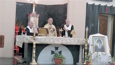 الطوائف الكاثوليكية تتجمع فى ذكرى رحيل القديس مار شربل