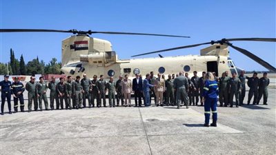 القوات المسلحة تشارك السلطات اليونانية في إخماد حرائق اندلعت بالغابات