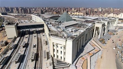 فيديو.. أحدث تصوير جوي لمحطة سكك حديد صعيد مصر بمنطقة بشتيل