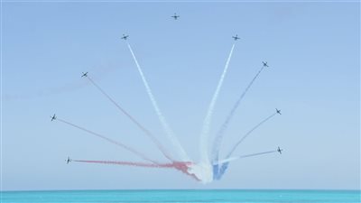 انطلاق العرض الجوي المصري الإماراتي (Alamien Air Show 2023) بالعلمين الجديدة