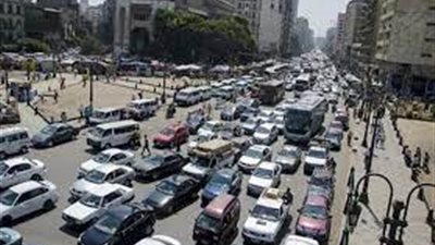 كثافات مرورية من كورنيش المعادي حتى وسط البلد