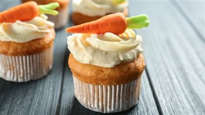 مفيدة لطفلك| طريقة عمل كب كيك الجزر بالجبنة الكريمي