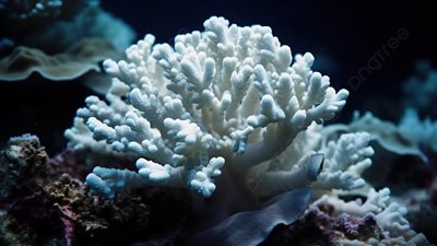 تحول الشعاب المرجانية الملونة إلى الأبيض| شاهد