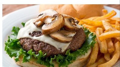 حضري برجر اللحم بالفطر على خطى المطاعم