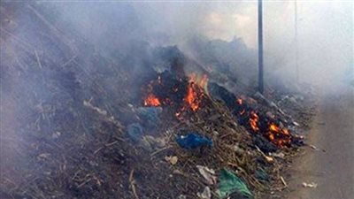 هيش ومخلفات .. السيطرة علي حريق بمحيط محطة مياه منشأة القناطر 