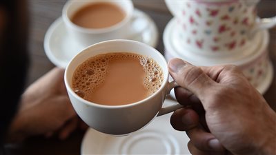 طريقة عمل شاي كرك بالورد المجفف