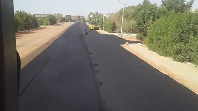 رفع كفاءة الطرق والشوارع في الوادي الجديد