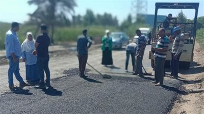   تطوير ورصف طرق أشمون والشهداء ومنوف بالمنوفية 
