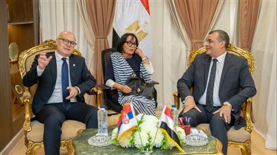 وزير الدولة للإنتاج الحربي يستقبل نائب رئيس الوزراء ووزير دفاع صربيا