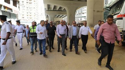 محافظ الجيزة يعاين رفع كفاءة الطرق الواقعة اسفل محور عمرو بن العاص