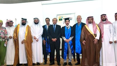 قنصل السعودية يحضر مناقشة مناشة دكتوراه لأحد لطالب سعودي بالإسكندرية 