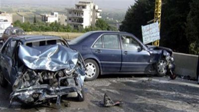 إصابة 3 أشخاص في تصادم بطريق إسكندرية الصحراوي فى منشأة القناطر