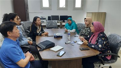 جامعة بني سويف التكنولوجية تستقبل متطوعين لتعليم اللغة الكورية