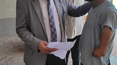 جولة تفقدية لمنطقة عمل المنصورة وعقد عمل لشاب من ذوي الهمم بالدقهلية 