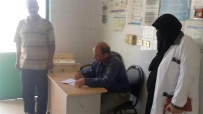 متابعة سير العمل بالمنشآت الخدمية والصحية بقرى كوم حمادة