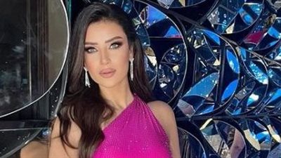 الأسود يعكس أناقة رضوى الشربيني ومتابع: مش بحبك