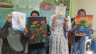 مركز شباب فوه بكفر الشيخ ينظم المسابقة الفنية للرسم الفوري  