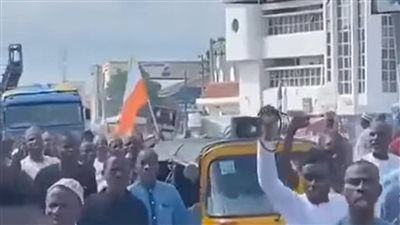 مظاهرة في نيجيريا ضد التدخل العسكري المحتمل في النيجر