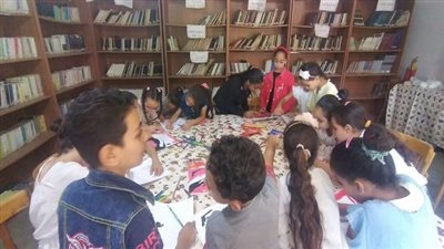 لا للإرهاب .. ورشة فنية في مكتبة قلوصنا الثقافية