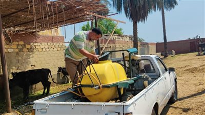 تنفيذ قافلة بيطرية بقرية الدواويس بمركز القصاصين