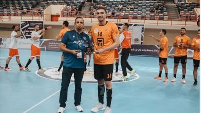 احمد كمال رجل مباراة البنك الأهلي والكويت الكويتي بالبطولة العربية لكرة اليد