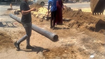 تجديد البنية التحتية بشبكة المياه والصرف الصحي بجامعة سوهاج 