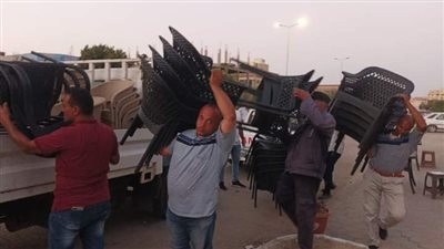 رفع الإشغالات والتعديات بمدينة العاشر من رمضان 