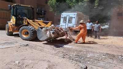 حملة نظافة وإزالة العشش من أسطح المنازل بمدينة موط