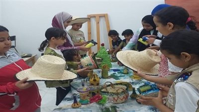 بيت ثقافة بولاق بالوادي الجديد يقيم معرض فنون للخوص والفخار