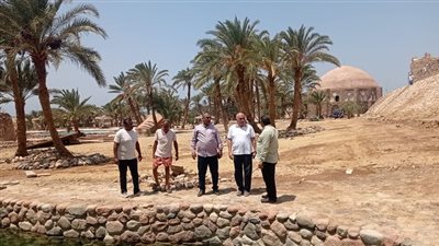 رئيس جهاز تعمير سيناء يزور حمام موسى
