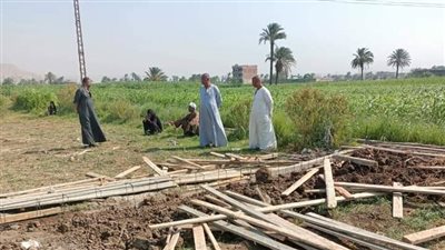 حملة مكبرة لإزالة حالة تعدى بقروى الشعانية بنجع حمادي 