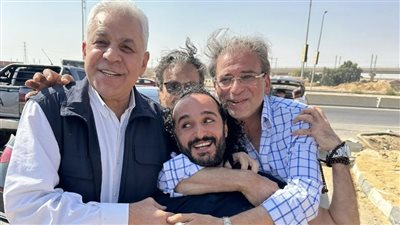 خالد يوسف وحمدين صباحي وزهران وتليمة يستقبلون 