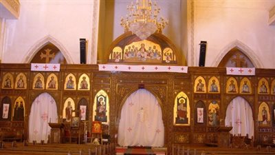 تفاصيل نهضة العذراء كنيسة مارمينا بفلمنج