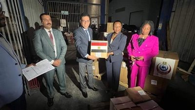 وصول قافلة طبية مصرية إلى غينيا الاستوائية.. أدوية ومستلزمات طبية 