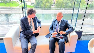 وزير الري ومستشار رئيس الجمعية العمومية للأمم المتحدة يتباحثان حول COP28