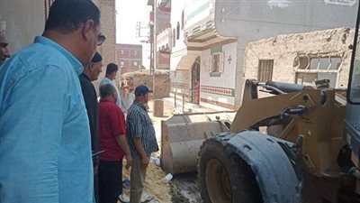 حملات لإزالة تعديات البناء المخالف على الأراضي الزراعية بالشرقية