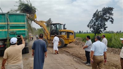 رفع 5530 طن مخلفات صلبه ونواتج تطهير بمركز منية النصر فى الدقهلية