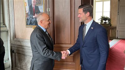 تفاصيل لقاء الدكتور سويلم بوزير التعاون الانمائى السويدى.. في مؤتمر المياه باستكهولم