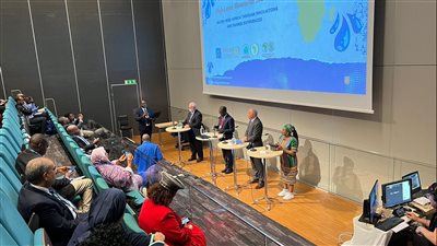 وزير الري يشارك في جلسة 