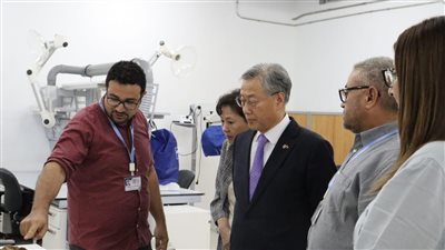 سفير كوريا الجنوبية بالقاهرة يزور المتحف القومي للحضارة المصرية