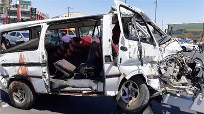 تفاصيل إصابة 11 شخصا بحادث تصادم مروع في بلطيم