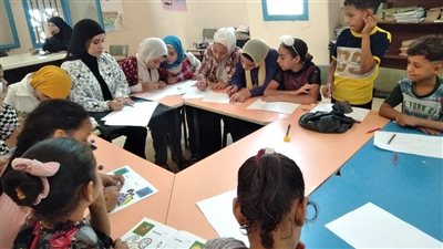 ورشة فنية للأطفال بثقافة ريفا فى أسيوط 
