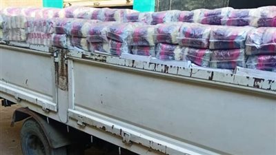 ضبط 8 أطنان أرز أبيض مجهول المصدر محمل على سيارة بالشرقية