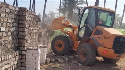 قنا تنفذ حملة مكبرة لإزالة التعديات على الأراضي والبناء المخالف