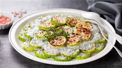 طريقة عمل سلطة الكوسا باللبن والنعناع