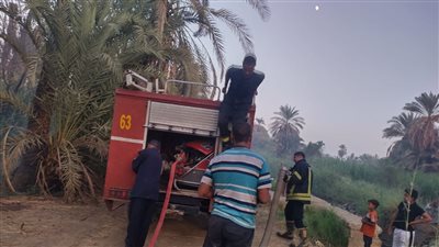 محافظ أسوان يتابع جهود السيطرة على حريق بقرية القنان بإدفو 